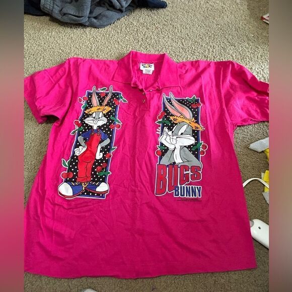 Looney Tunes Bugs Bunny Gardener Polo Shirt - Picture 1 of 5